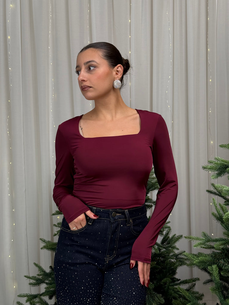 Body scollo quadrato