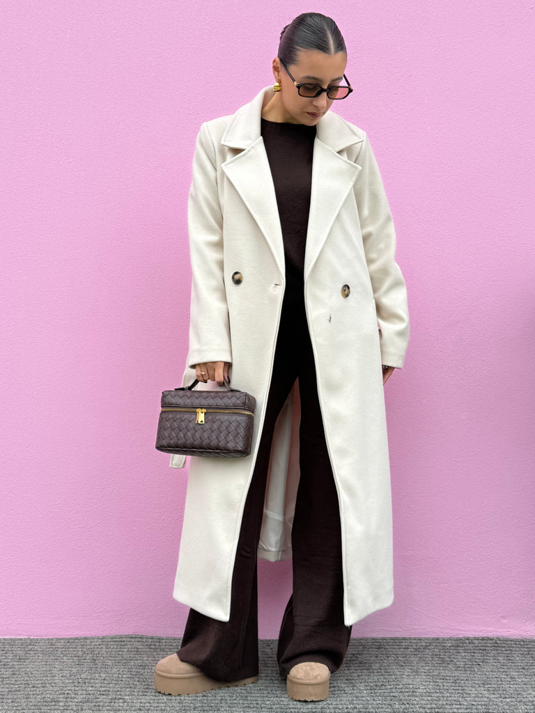 Cappotto lungo in panno