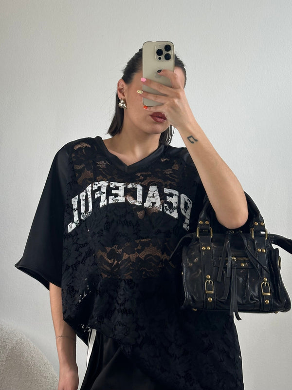 T-shirt pizzo PAECEFUL