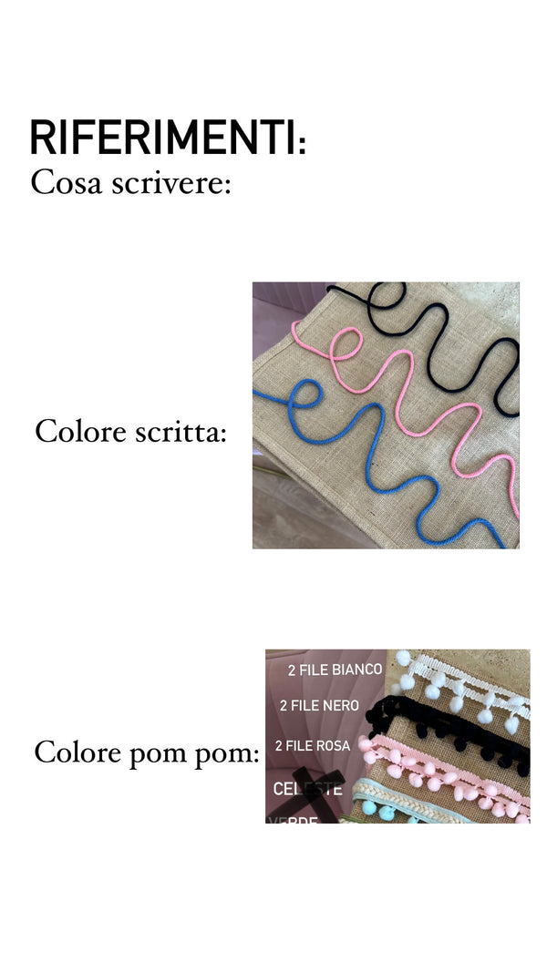 Borsa in Juta *personalizzabile