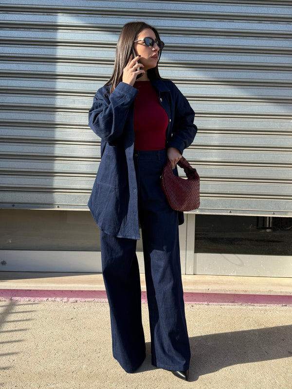 Completo in jeans over