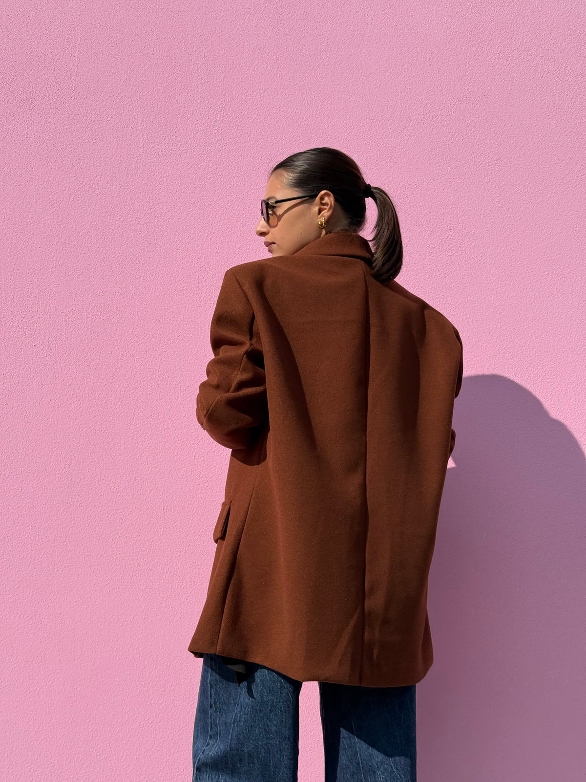 Cappottino blazer in panno over