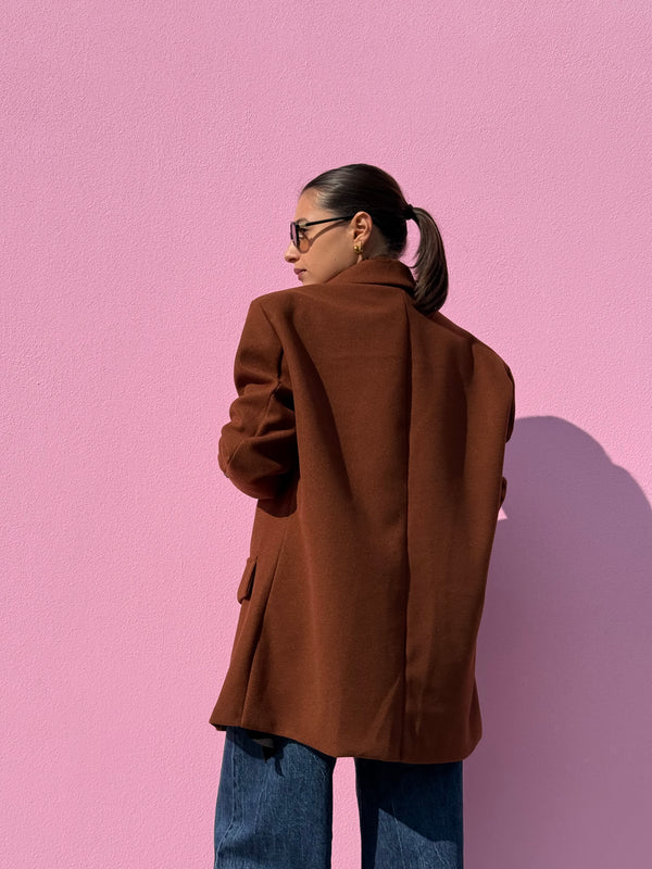 Cappottino blazer in panno over