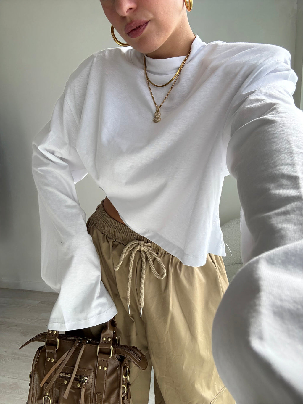 Maglia Spalline crop