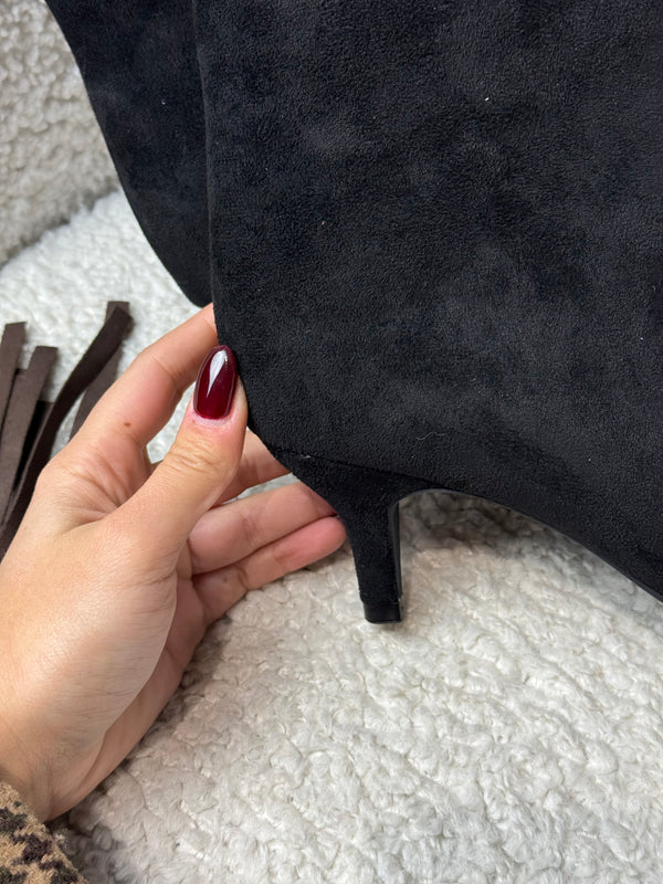 Stivale scamosciato nero Trend