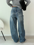 Jeans back strass