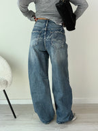 Jeans back strass