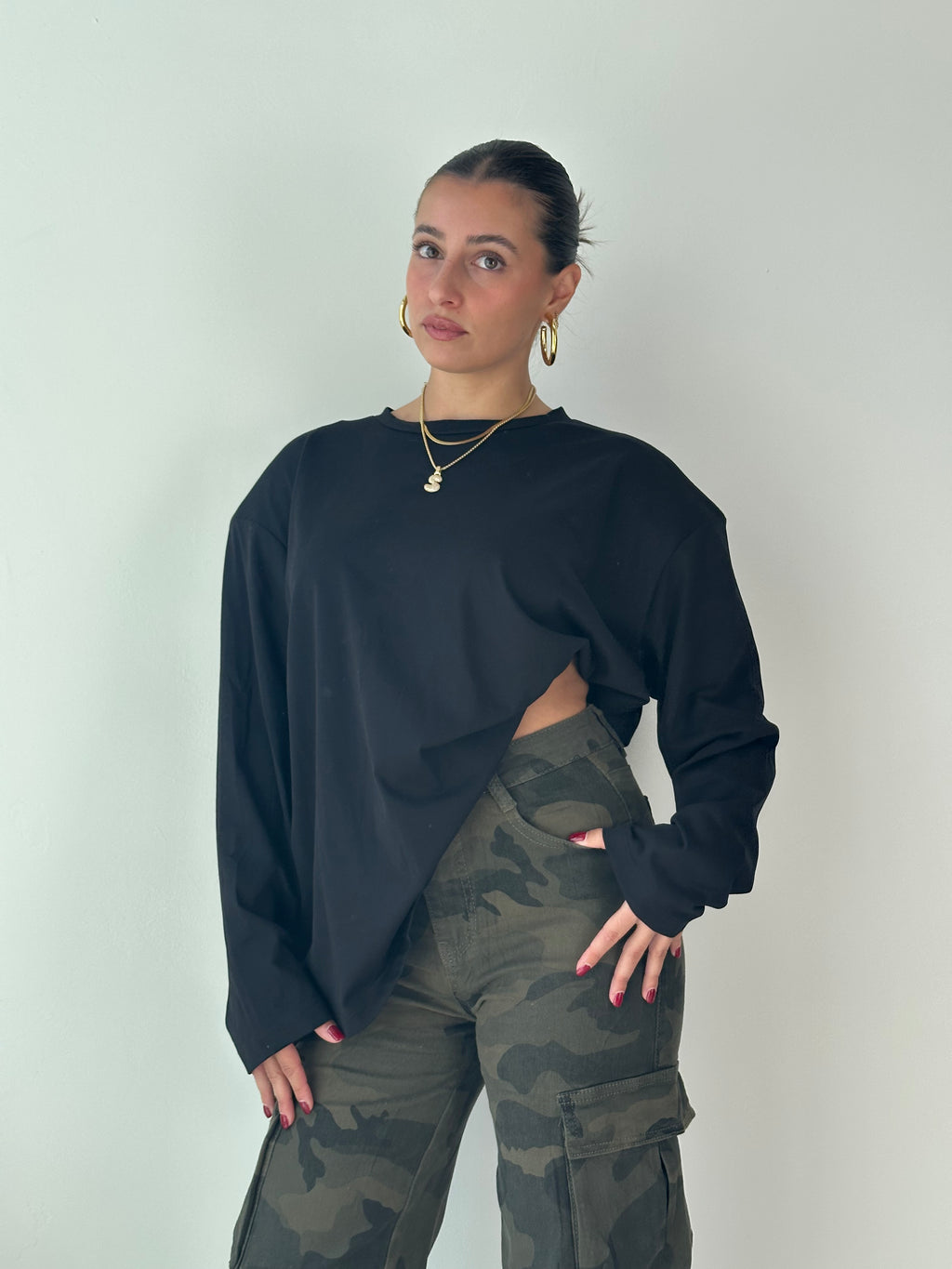 Maglia Longsleeve spalline