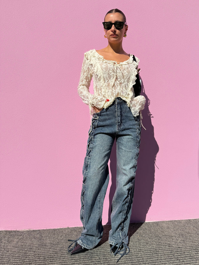Jeans stringhe TREND