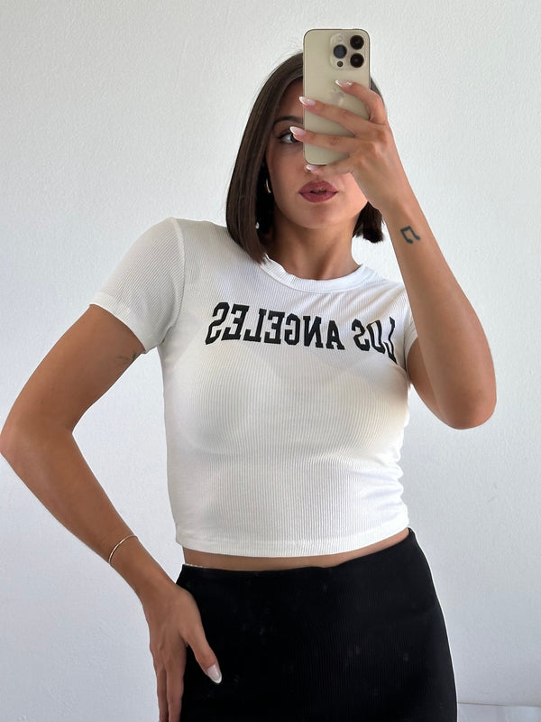 T-shirt crop LA