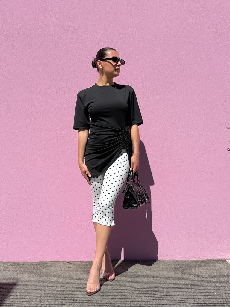 Pantalone Capri Pois