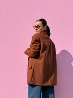 Cappottino blazer in panno over