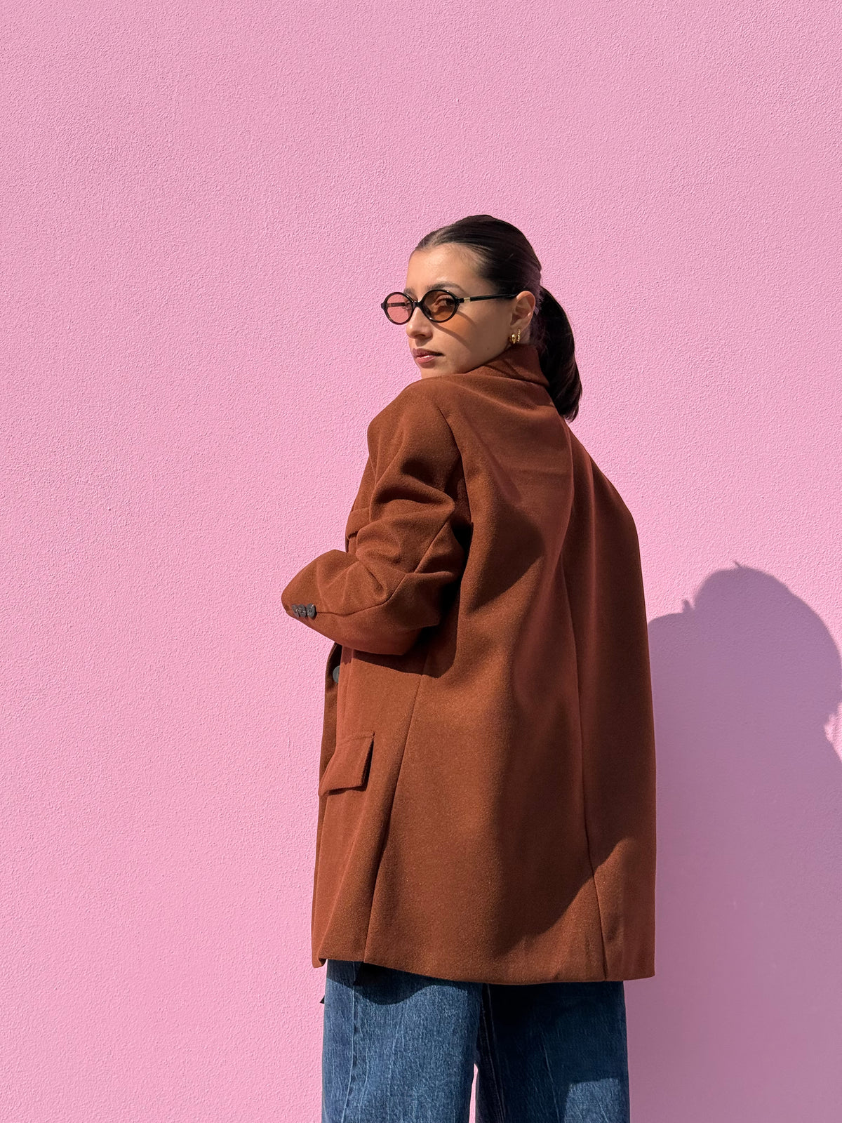 Cappottino blazer in panno over
