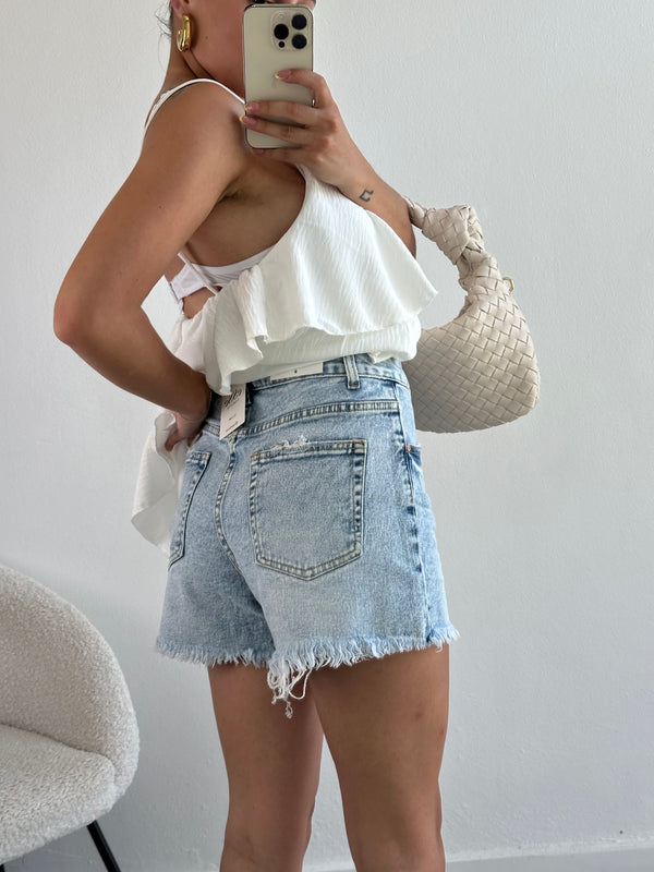 Shorts di jeans blu chiaro