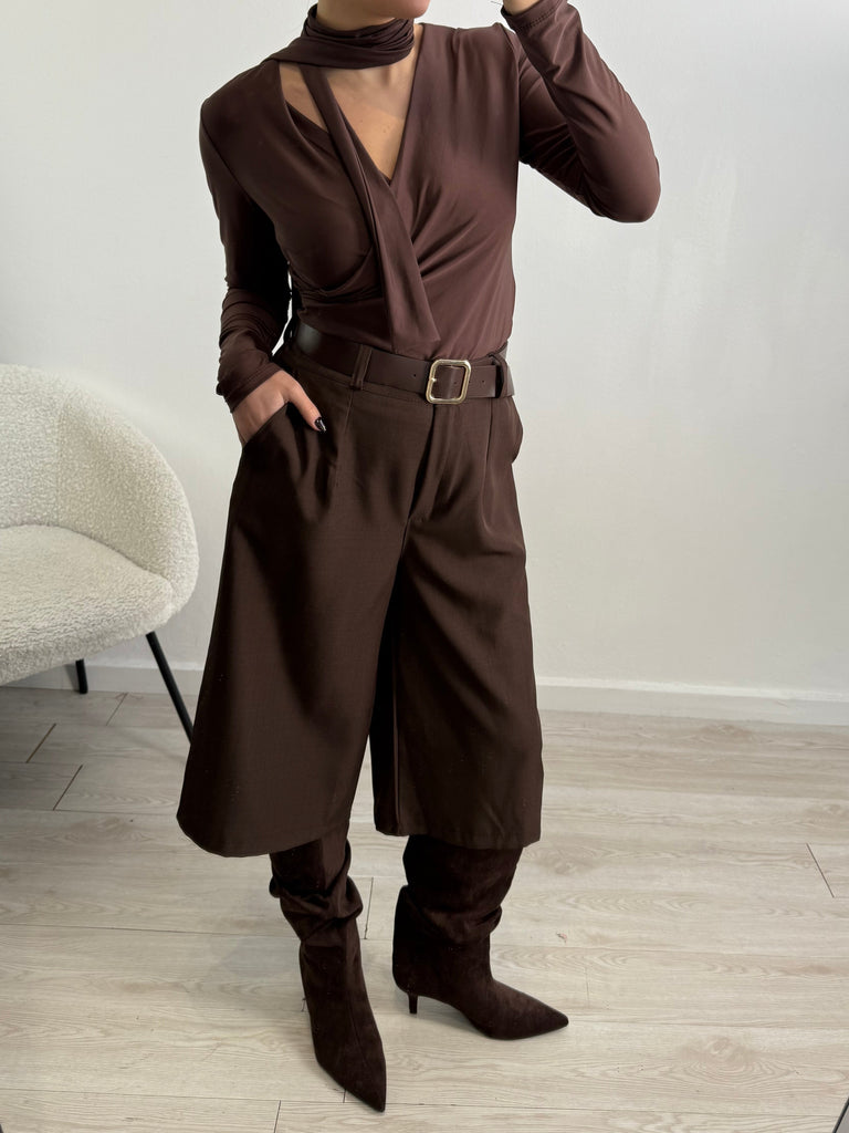 Pantalone Bermuda con cintura