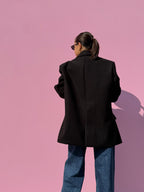 Cappottino blazer in panno over