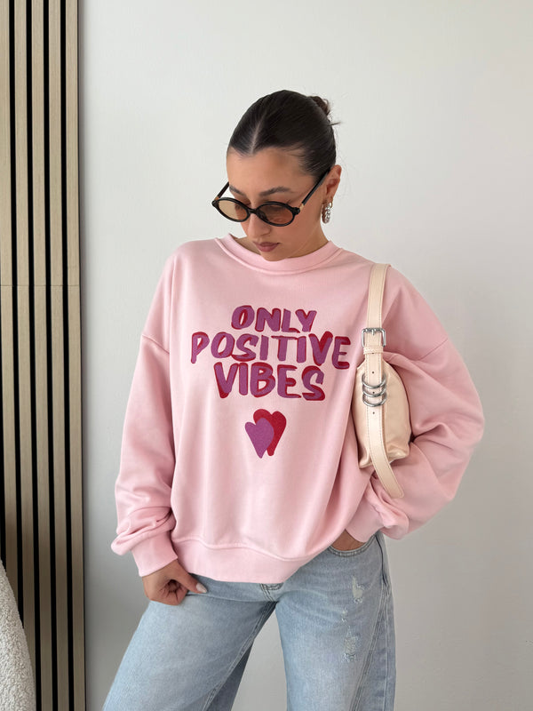 Felpa ONLY POSITIVE VIBES