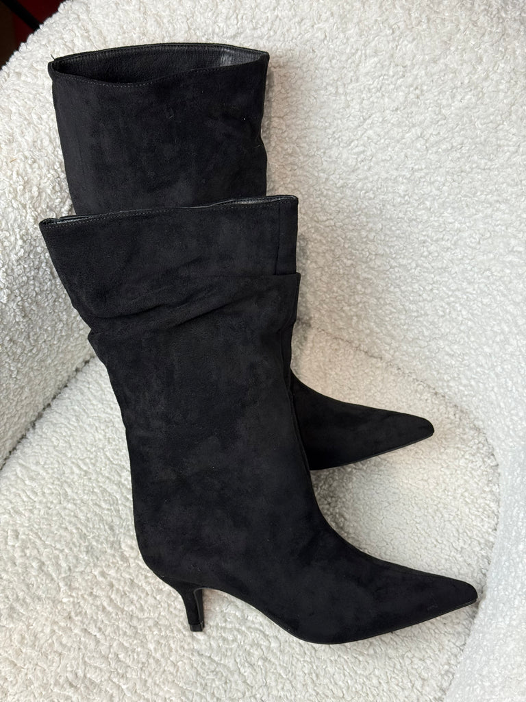 Stivale scamosciato nero Trend