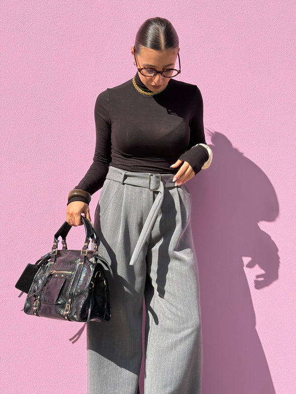 Magliettina Nuvola collo alto velata