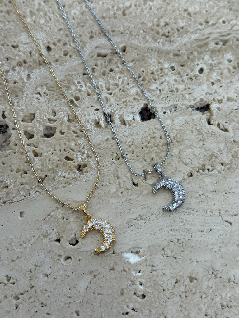 Collana moon strass