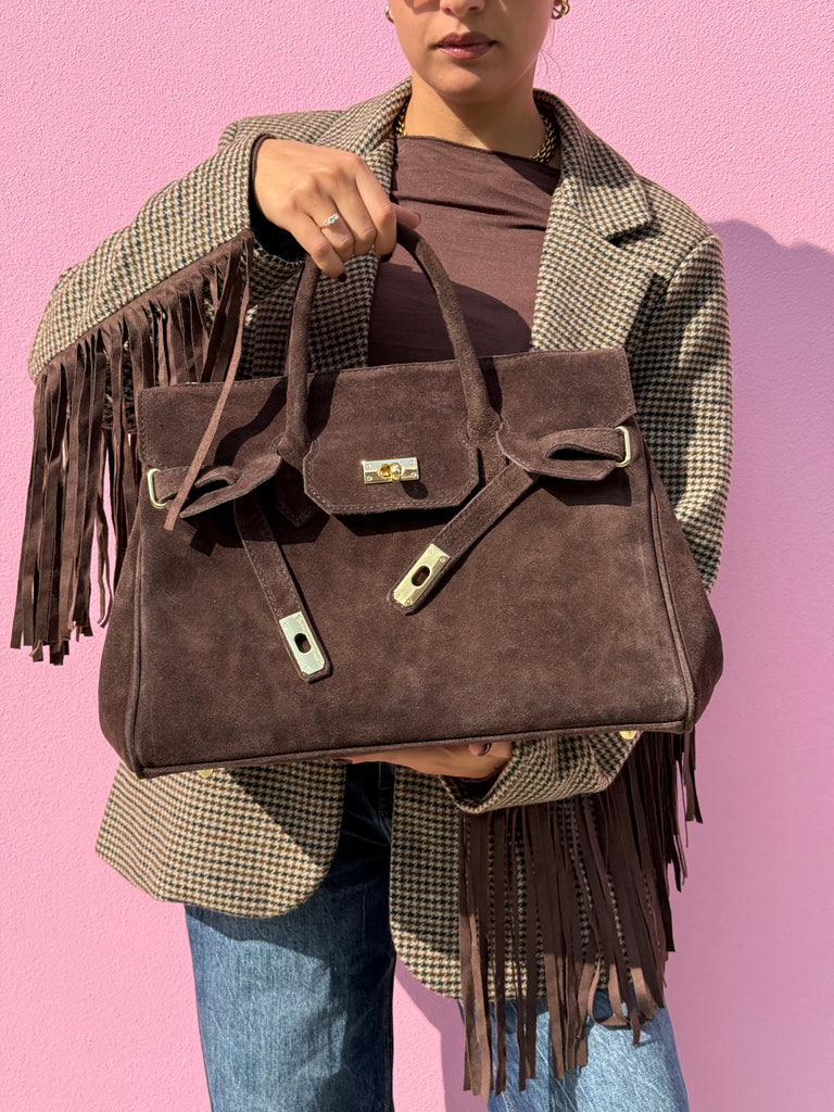 Borsa Birkin vera pelle