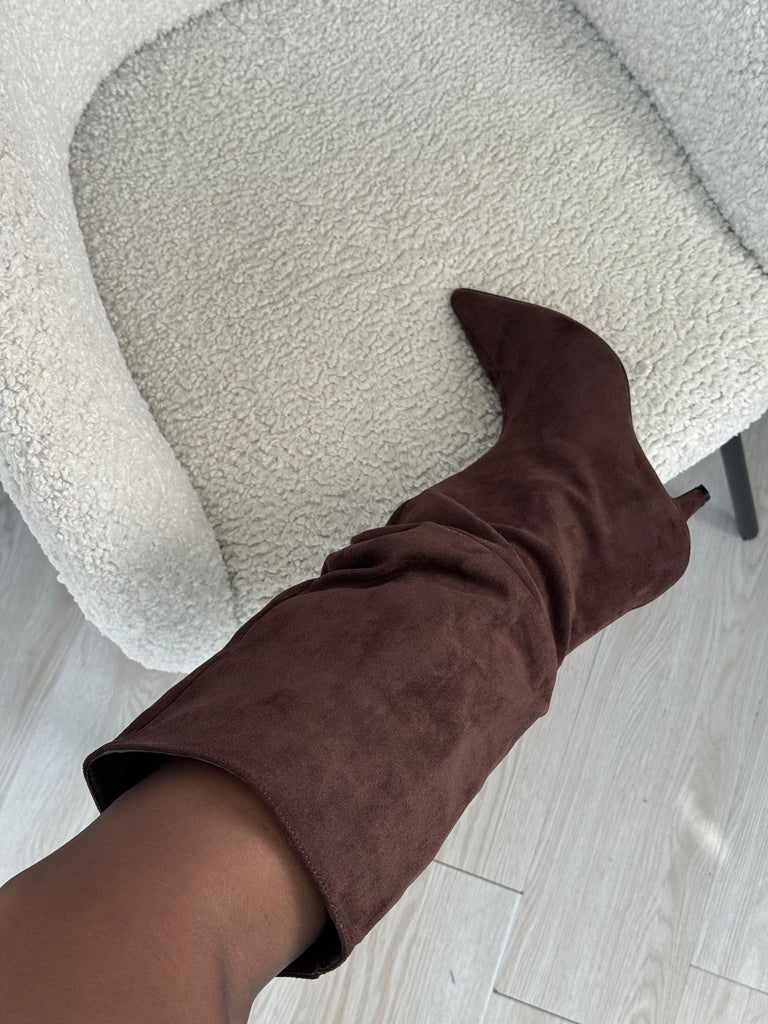 Stivale Suede marrone