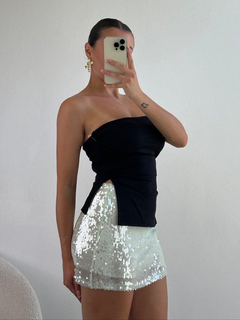 Top a fascia spacchetti laterali