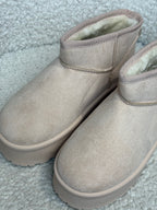 Ultra mini platform Beige