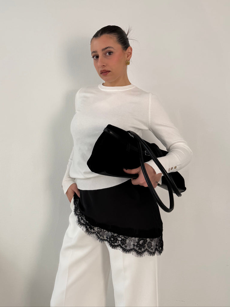 Pullover basic viscosa