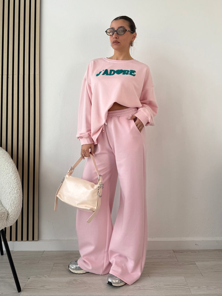 Pantalone tuta a palazzo