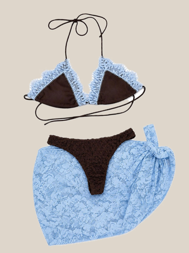 Bikini Pizzo con Pareo