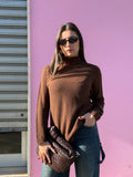 Maglioncino colletto Brown