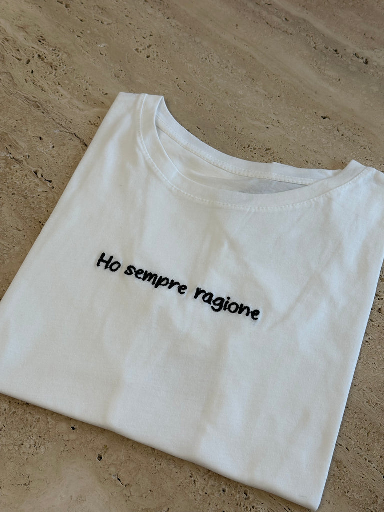 T-Shirt HO SEMPRE RAGIONE🙂‍↔️
