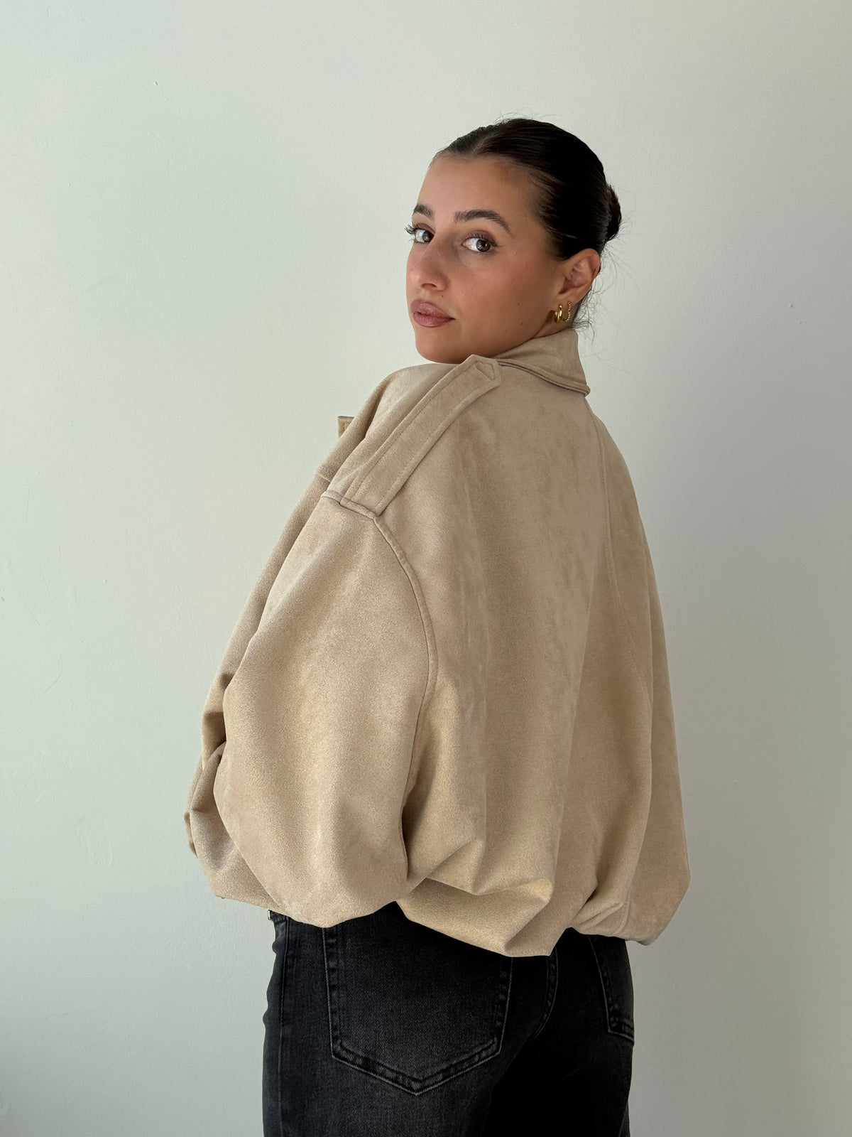Bomber Suede TREND beige