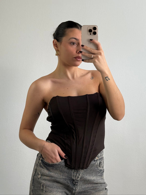 Corpetto Marrone rigido
