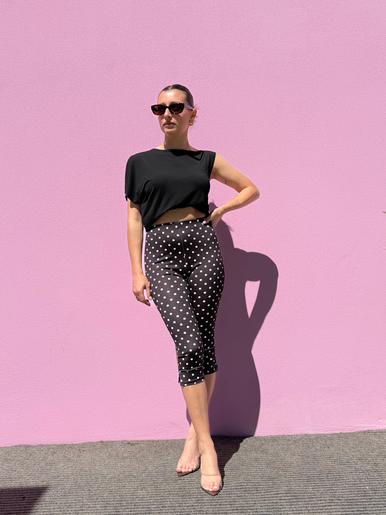 Pantalone Capri Pois