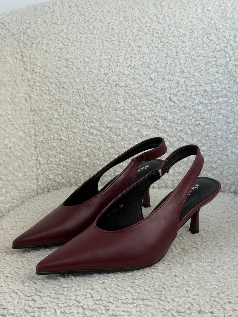 Slingback Bordeaux