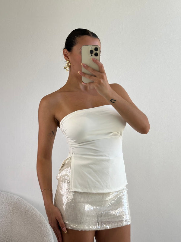 Top a fascia spacchetti laterali