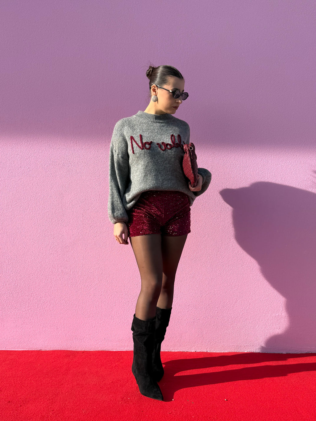 Culotte in velluto paillettes
