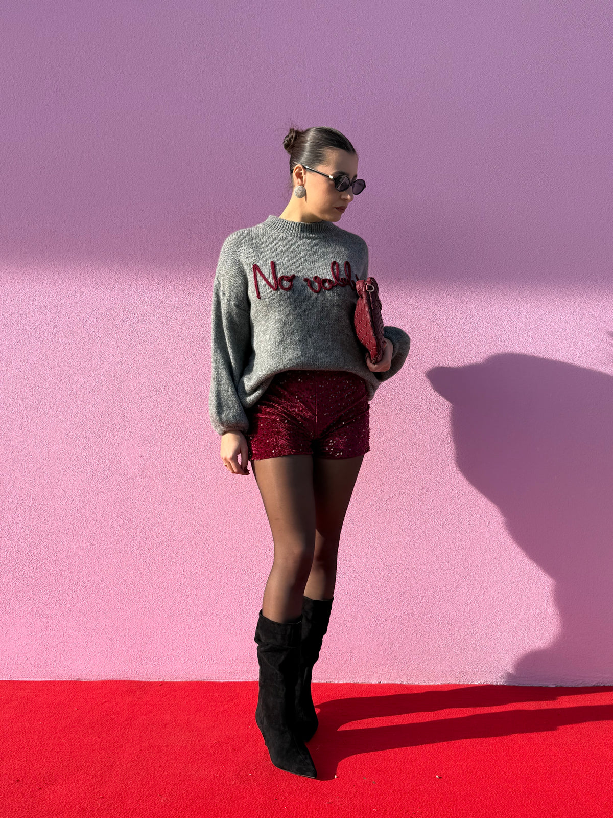 Culotte in velluto paillettes