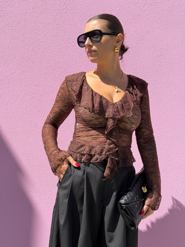 Camicia pizzo Rouge