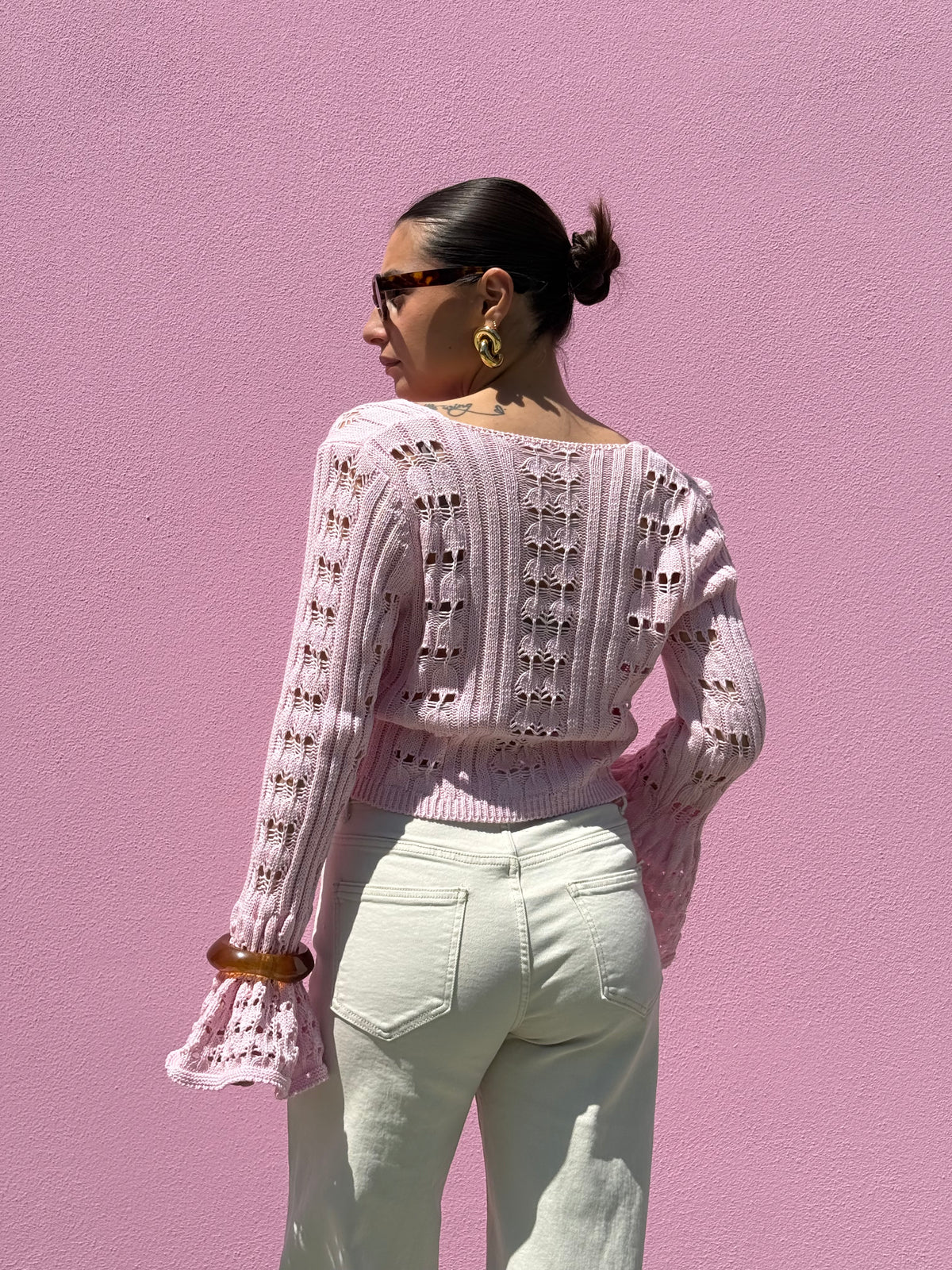 Cardigan traforato