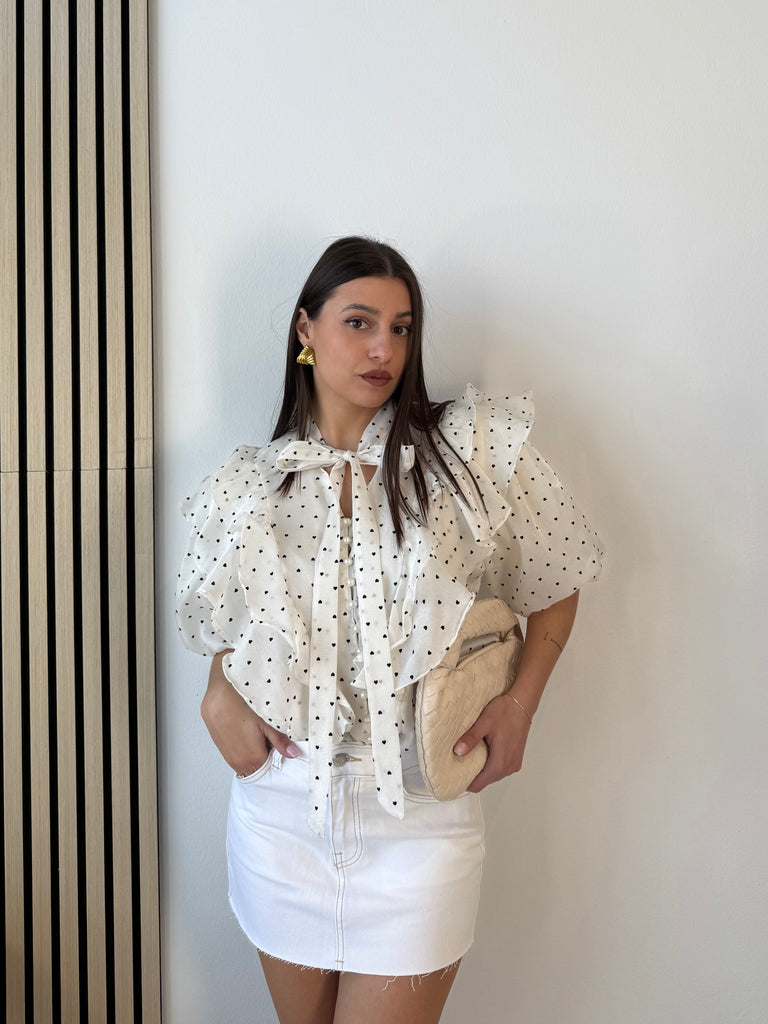 Camicia Cuoricini Volant