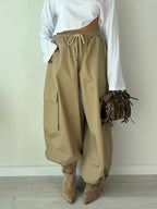 Pantalone cargo parachute