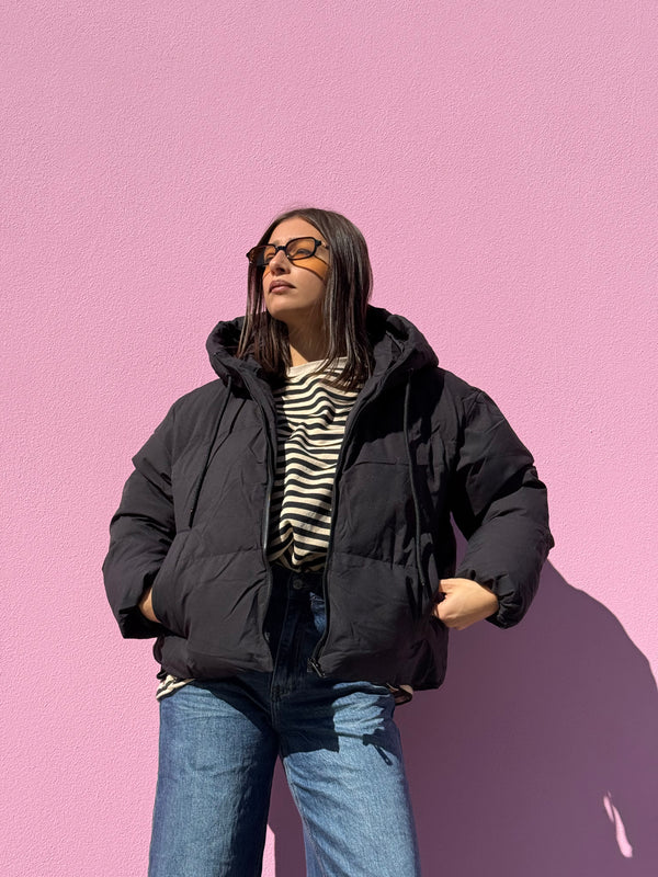 Piumino imbottito con cappuccio