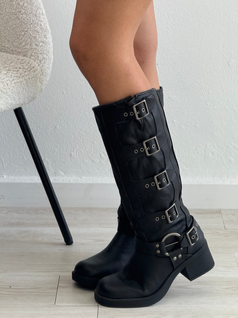 Stivale Biker texas neri