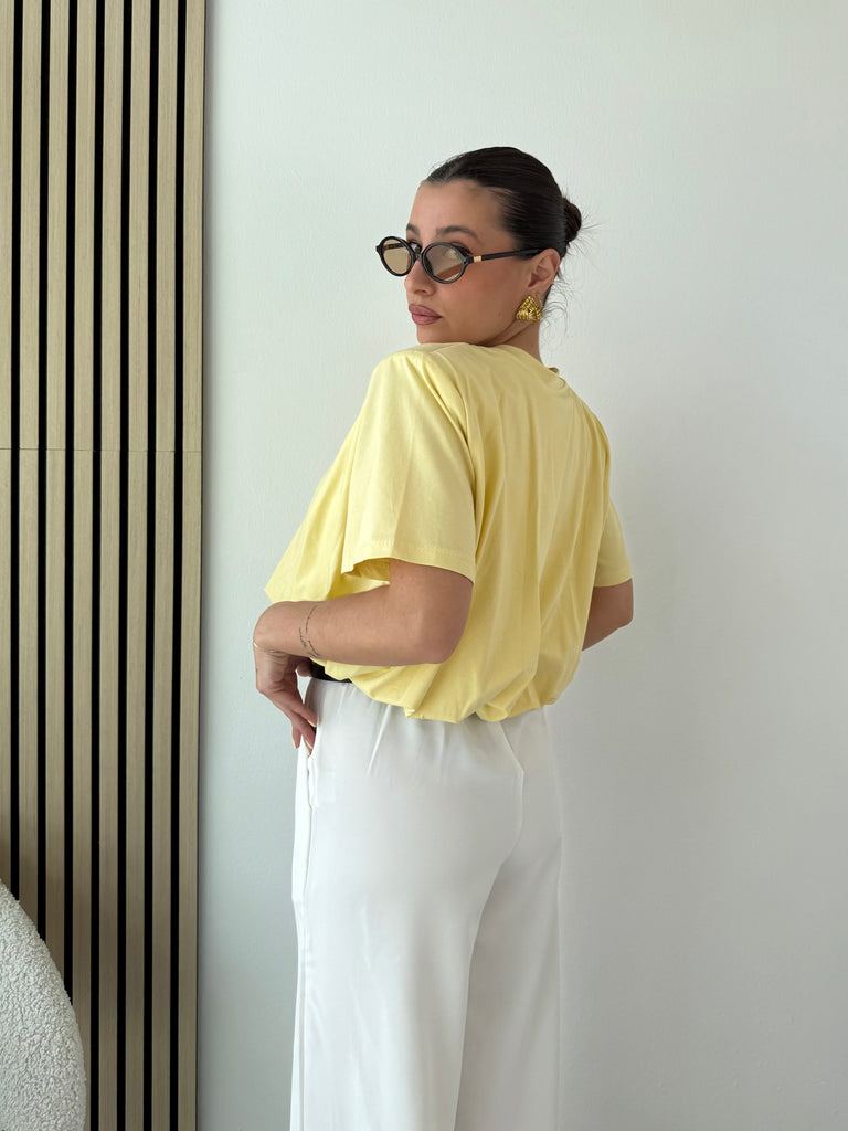 T-shirt crop a palloncino