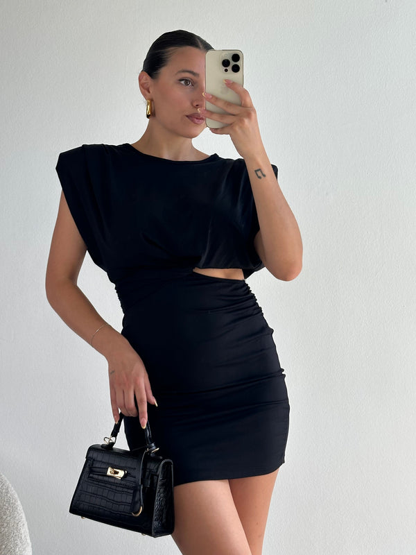 Abito a tubino cut-out laterale