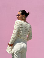 Cardigan traforato