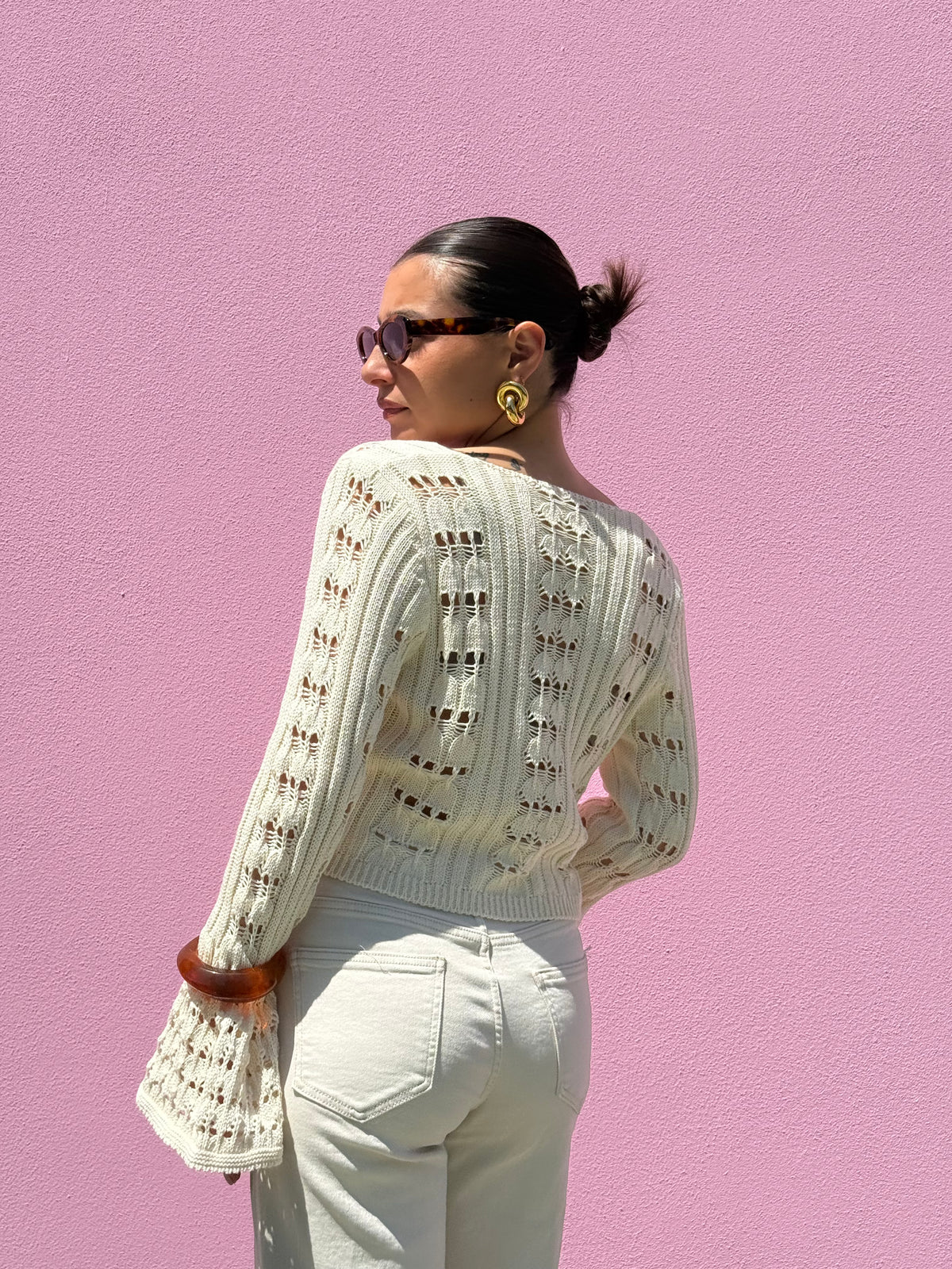 Cardigan traforato